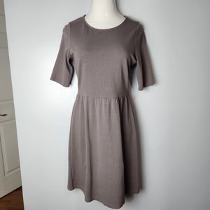 Garnet Hill Mushroom A-Line Dress 10